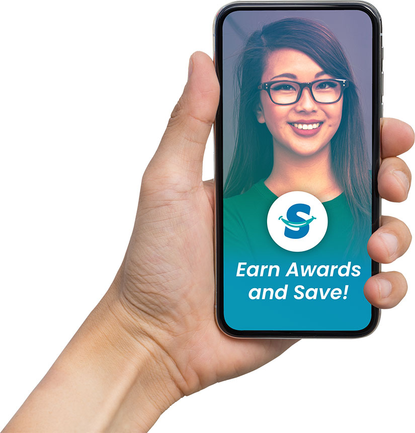 SmileInspire smartphone - Earn Awards and Save!